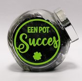 Snoeppot gemengde drop "een pot Succes" succes cadeautje