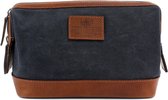 The British Bag Company - Washbag (Toilettas) Wax Canvas Navy