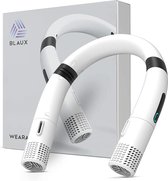 Blaux Draagbare Ventilator Wit - Fan - Draagbaar - Verkoeling - 3 standen - Oplaadbaar - Filter
