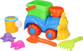 Eddy Toys strandspeelset Trein -  8-delig - zandbakspeelgoed