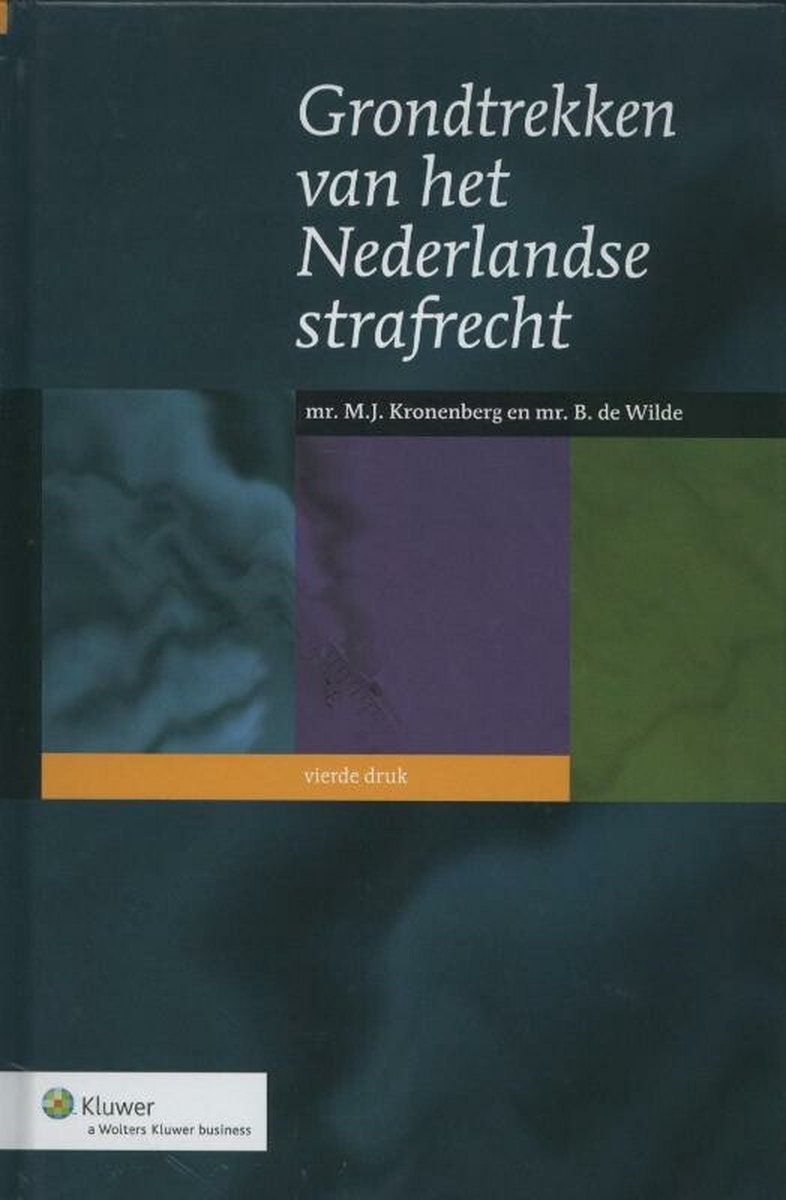Omslag van Grondtrekken van het Nederlandse strafrecht