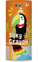 Avenir Silky Crayon: TOEKAN, 12 kleuren, in tube diam.7.5x16cm, 3+