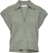 ONLY  Mayse S/L Polo Pullover Knt Seagrass GROEN M