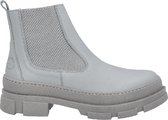 Ca Shott dames chunky chelsea boots pastel blauw leer