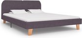 Decoways - Bedframe stof taupe 160x200 cm