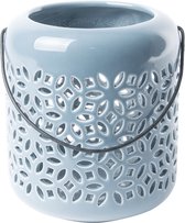 Cactula Design 50 tinten blauw Windlicht Lichtblauw 13 cm