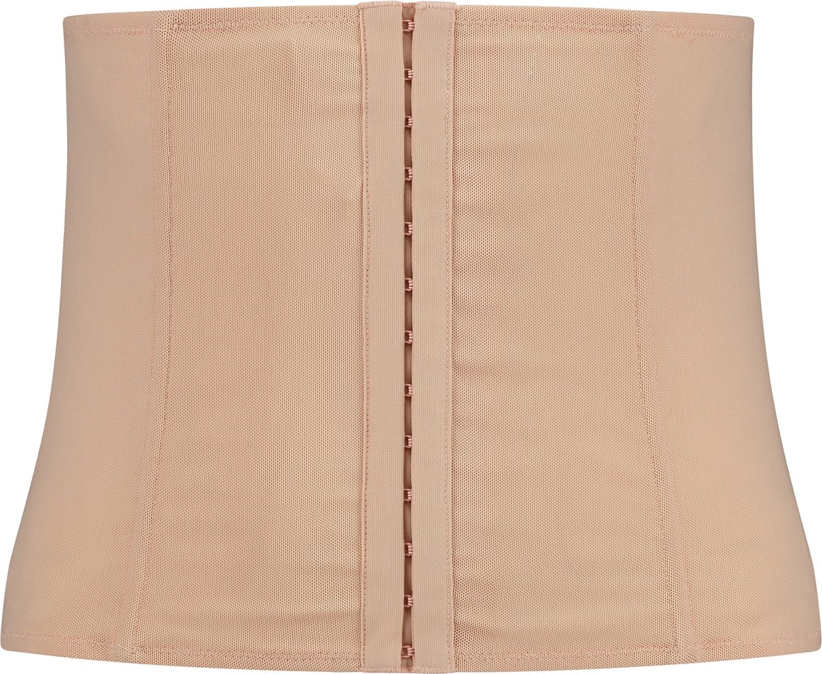 Goedkoopste Bye Bra Powermesh Waisttrainer, Waist Shaper, Corset, Lichtgewicht, Corrigerend Ondergoed Voor Dames, Powermesh Shapewear, Beige, L