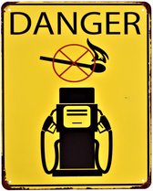 2D metalen wandbord "Danger" 25x20cm