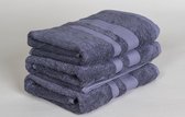 Bamboe handdoek grijs  50 x 90 - 2 stuks