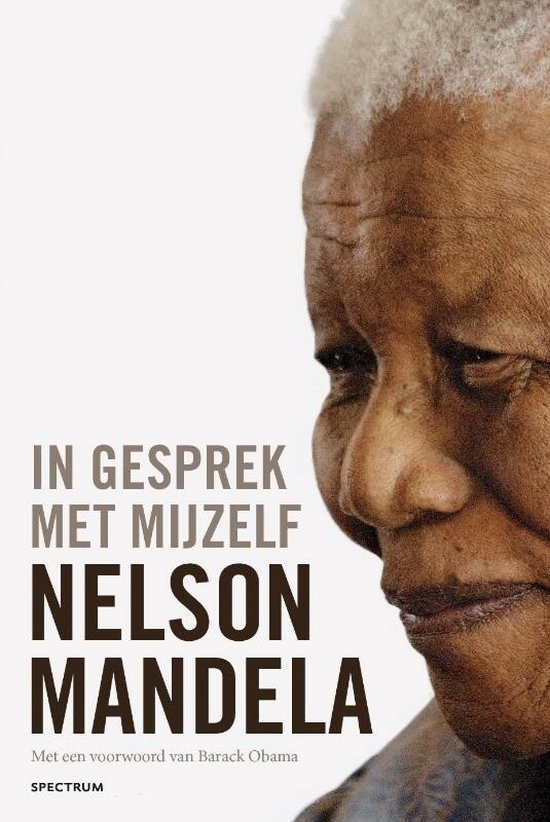 Cover van het boek 'In gesprek met mijzelf' van N. Mandela