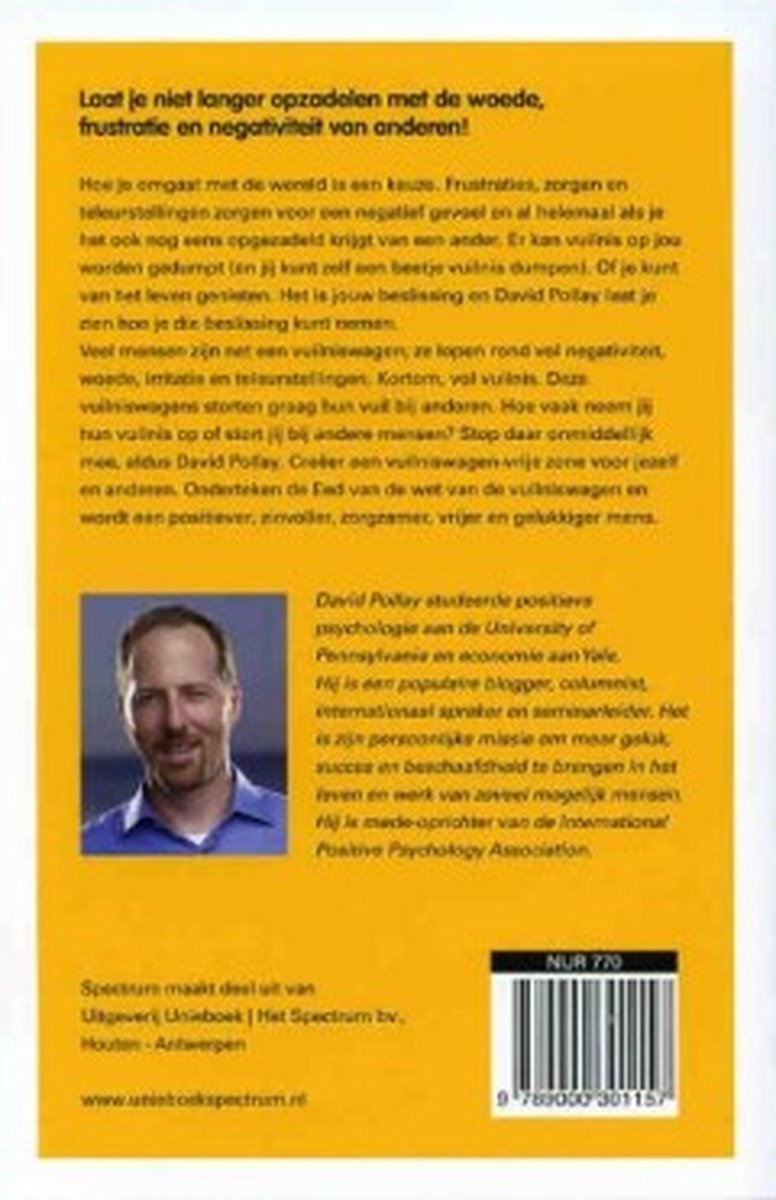 De wet van de vuilniswagen - back cover