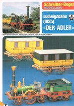 bouwplaat / modelbouw in karton TREIN Ludwigsbahn "Der Adler" schaal 1:20