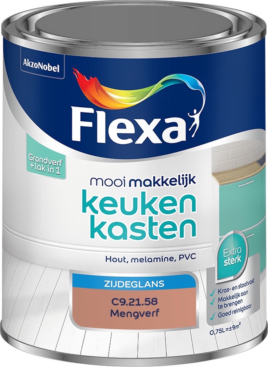 Flexa Mooi Makkelijk Verf - Keukenkasten - Mengkleur - C9.21.58 - 750 ml
