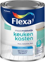 Flexa Mooi Makkelijk Verf - Keukenkasten - Mengkleur - Wit Golven - 750 ml