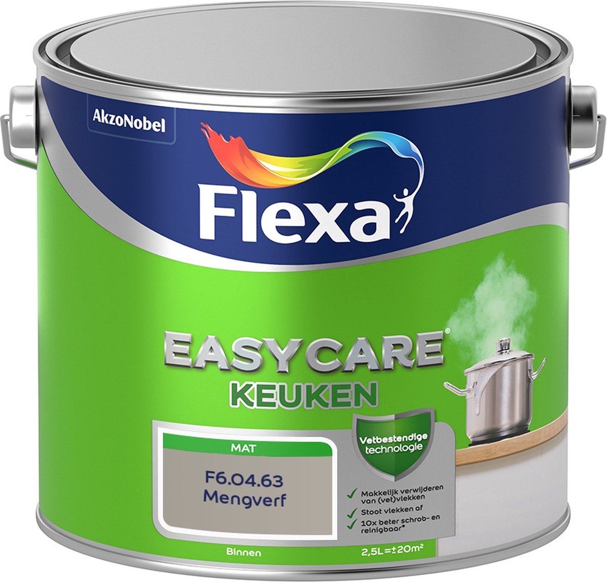 Flexa Easycare Muurverf - Keuken - Mat - Mengkleur - F6.04.63 - 2,5 liter