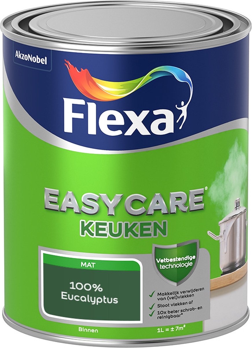 Flexa Easycare Muurverf - Keuken - Mat - Mengkleur - 100% Eucalyptus - 1 liter