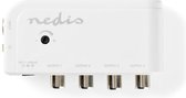 Nedis SAMP40040WT Catv-versterker Max. 10 Db Versterking 50 - 790 Mhz 4 Uitgangen Iec