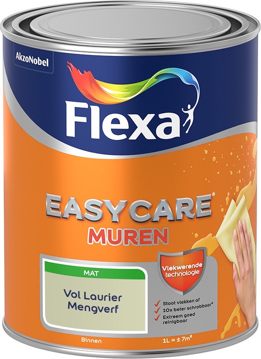 Flexa Easycare Muurverf - Mat - Mengkleur - Vol Laurier - 1 liter