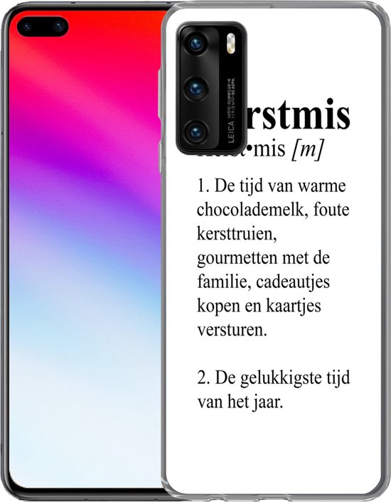 Huawei P40 hoesje - Kerstmis betekenis - Spreuken - Woordenboek - Quotes -  Kerst -... | bol.com