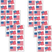 Amerikaanse Vlag Stickers Hoge Kwaliteit Foliestickers | 60 Grote Amerika Stickers | 6 vellen stickers met de Amerikaanse vlag | Knutselstickers, Vakantieboek Stickers, Vakantiestickers, Hobb