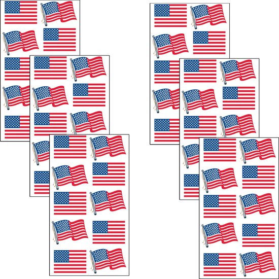 AMA SHOP PVC Sticker Amerikaanse Vlag Adelaar - Contourgesneden Voor Auto, Helm En Laptop
