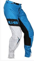 ALIAS A2 Pant Blocked Motorbroek Motorcross MX BMX Enduro Wit Blauw Maat 40