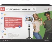 Dresz - Vlogset - Greenscreen + Ringlamp + Statief + Telefoonhouder - Content maken voor TikTok, Snapchat, Instagram en Youtube