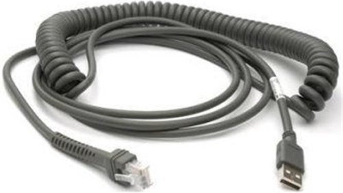 Datalogic Scanning USB kabel, TypA, spiraal, 5m