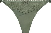 Hunkemöller Dames Lingerie String Malika - Groen - maat L