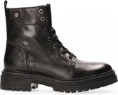 Geox  - Iridea veterboot zwart leer - Black - 38