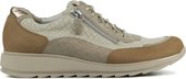 Durea Vrouwen Leren Python Lage sneakers / Damesschoenen  6263 685 - Beige - Maat 37+