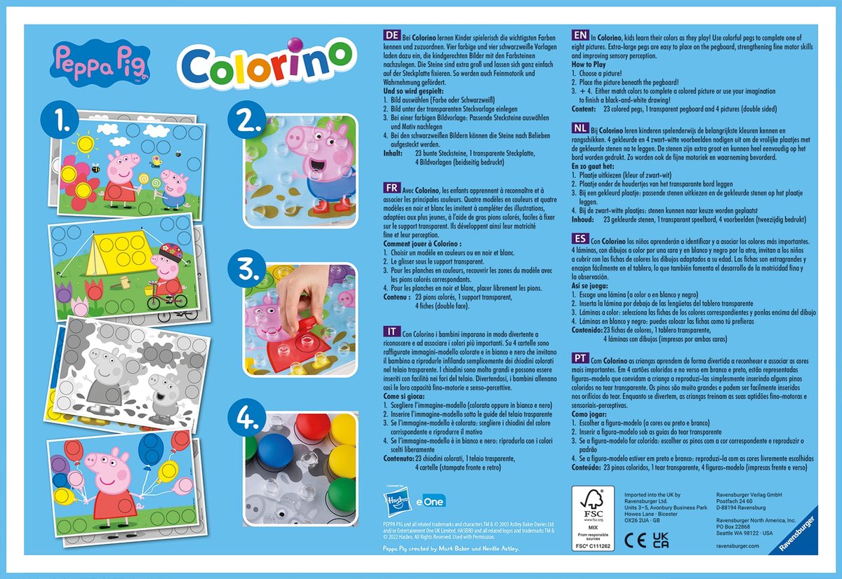 Ravensburger Peppa Pig Colorino - Educatief spel — afbeelding 5