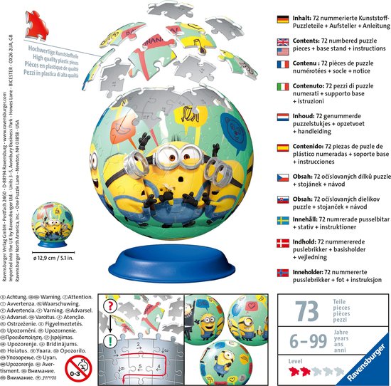 Puzzle 3D 72 pièces Emoji Ravensburger - Puzzle