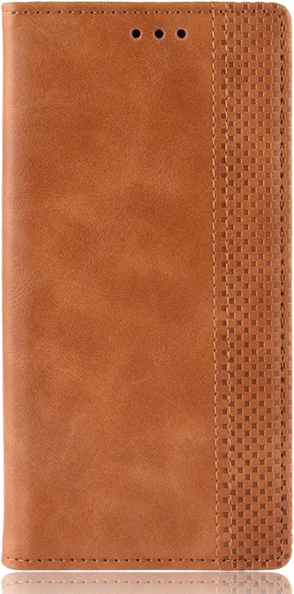 Mobigear Telefoonhoesje geschikt voor Huawei P30 Pro Hoesje | Mobigear Sensation Bookcase Portemonnee | Pasjeshouder voor 3 Pasjes | Telefoonhoesje voor Pinpas / OV Kaart / Rijbewijs - Cognac