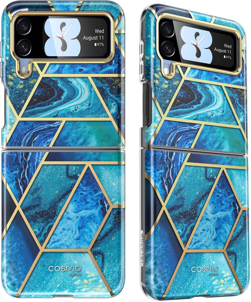 COSMO Samsung Galaxy Z Flip 3 Hoesje - Ocean