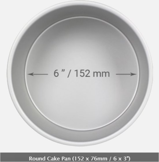 Taartpan PME rond Ø15 x 7,5 cm - binnenmaten bakblik
