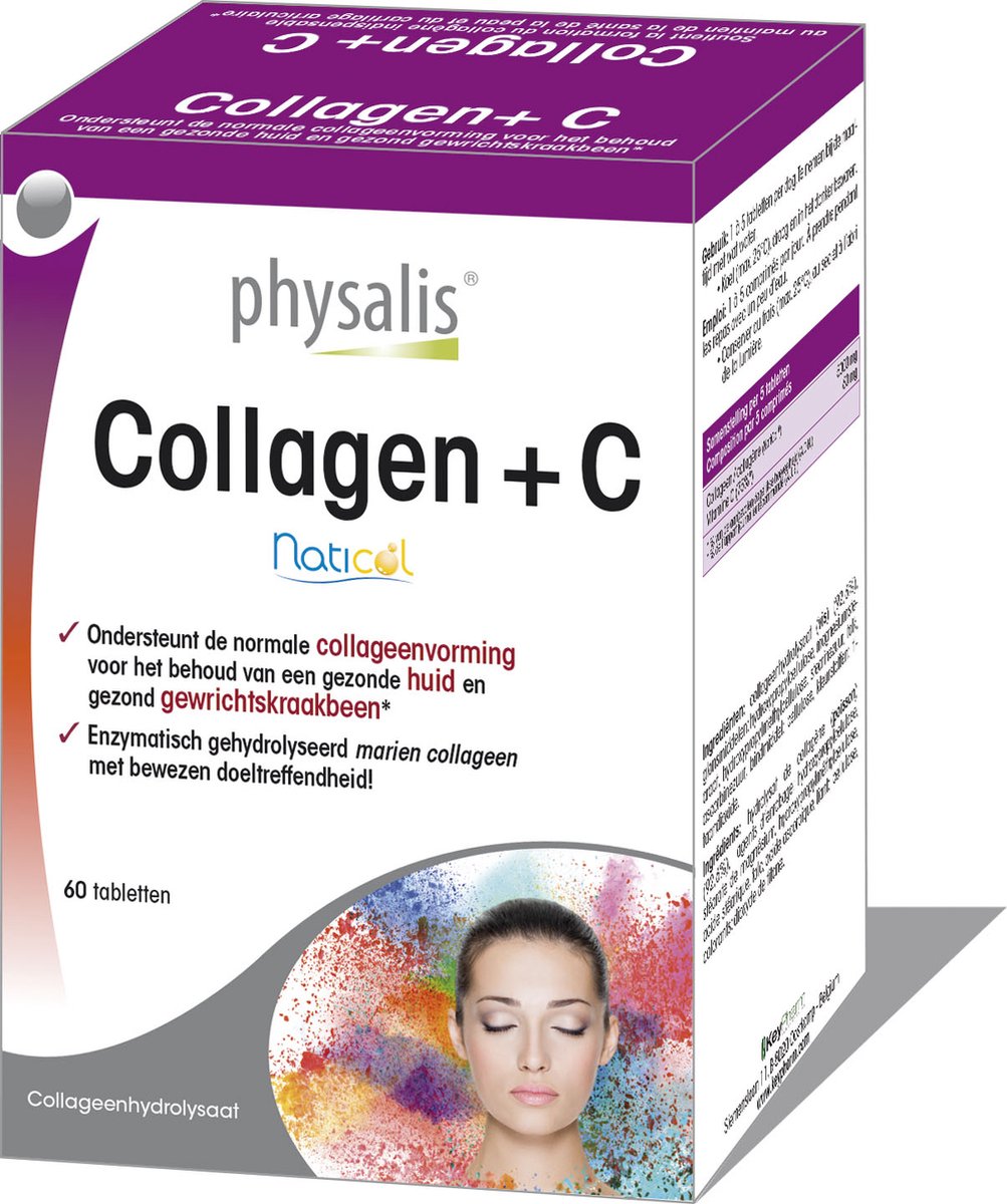 Bol.com Physalis Collagen + C 60 Tabletten aanbieding