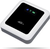 Membeli 4g MiFi Router - 4g Router met Simkaart - Wifi Buddy Wifi Hotspot - Draadloos - Oplaadbaar - 150mpbs - 5200 mAh Powerbank - Wit/Zwart