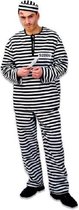 Costume Crooks Taille XXL - Crook - Costume Prison Zwart Wit - Costume Carnaval