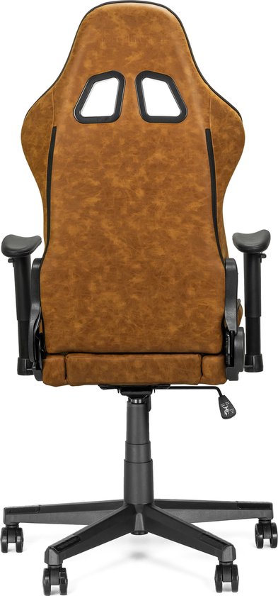 Ranqer Felix Office – Bureaustoel – Ergonomisch – Verstelbaar – PU Leer – Bruin / Tan