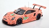 Porsche 911 RSR #92 "Pink Pig" (Roze) (11 cm) 1/43 IXO Models {Modelauto Schaalmodel Miniatuurauto}