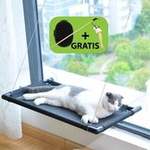 Kattenhangmat - GRATIS kattenspeeltje + kattenkam - Katten hangmat - Mand voor raam - Kattenhangmat raam - Katten hangmat raam – Kattenhangmatten - Kattenhangmand - Kattenmand raam zuignappen