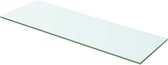 vidaXL Wandschap transparant 60x15 cm glas