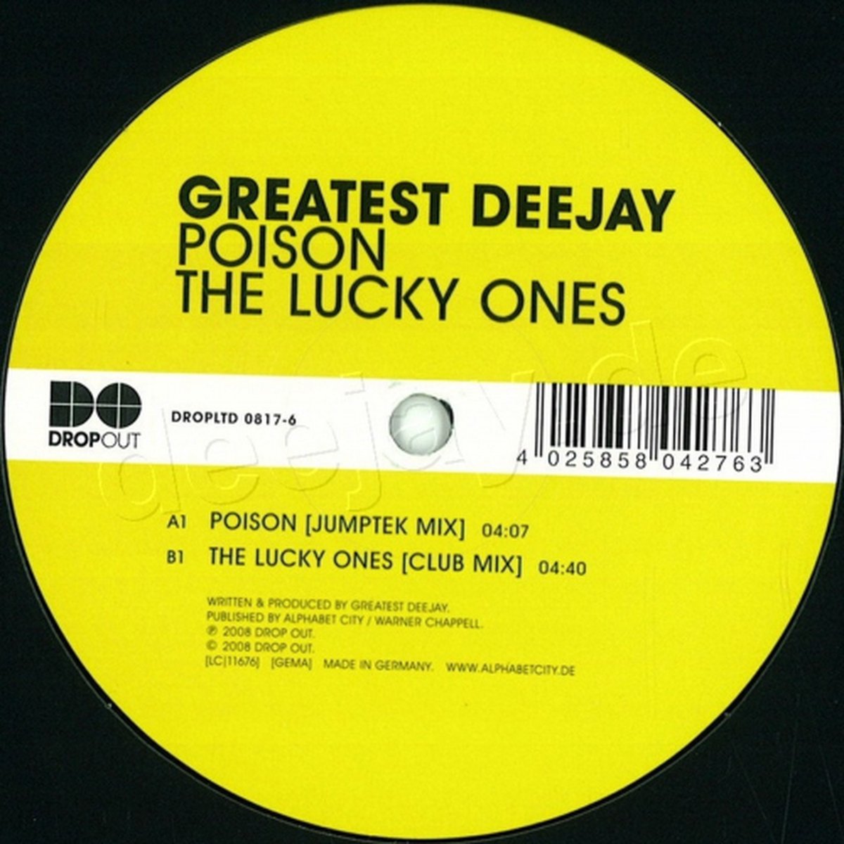 Greatest Deejay - Poison / The Lucky Ones