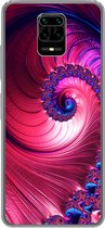 Geschikt voor Xiaomi Redmi Note 10 Lite hoesje - Spiraal - Abstract - Kleuren - Siliconen Telefoonhoesje
