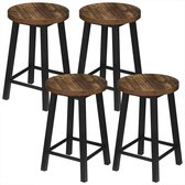 Set Van 4 Eetkamerstoelen Keukenstoelen Woonkamerstoelen Van Hout