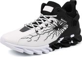 Geweo Sportschoenen Heren - Fitnessschoenen - Atletiek Gym Joggingsneakers - Kerstmis - Kerstfeest - Christmas Gift  - Midden-Boven Wit - Maat 44