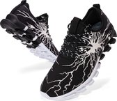 Geweo Chaussures de sport Men - Chaussures de Chaussures de course - Athlétisme Gym Jogging Sneakers - Zwart Wit - Taille 36