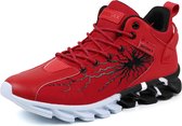 Geweo Sportschoenen Heren - Fitnessschoenen - Atletiek Gym Joggingsneakers - Kerstmis - Kerstfeest - Christmas Gift  - Midden-Boven Rood - Maat 44