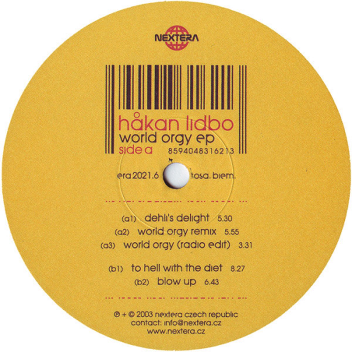 Hakan Lidbo - World Orgy Ep